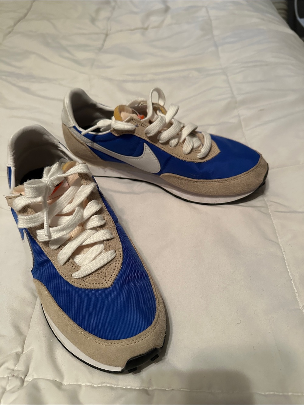 Nike Blue and Tan Classic Runner Sneakers - Picture 4 of 5